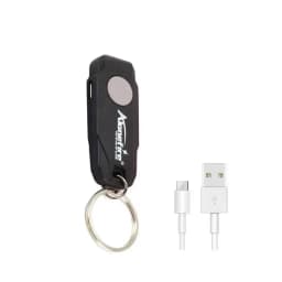 Mini LED Keychain Light USB Rechargeable Cool Flashlight Student Child Reading Book Lamp Emergency Torch Stair Keyhole Light