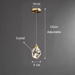 Modern Crystal Chandelier Indoor Crystal Ceiling Light Fixtures With Clear Solid Crystal For Living Room Hallway Kitchen Lamp
