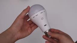 USB-C E27 Rechargeable LED Bulb Wireless Remote Control Battery Operated Dimmable Light with Timer