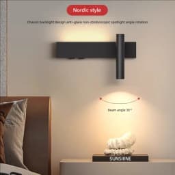 Bedroom Bedside LED Wall Lamp Atmosphere Lamp Modern And Simple Living Room Background Wall Lamp Corridor Wall Spotlight