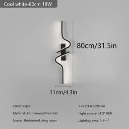 Modern Minimalist Strip Led Wall Light Bedroom Lights For Bedside Wall Sconce Led Light Living Room TV Sofa Background Wall Lamp