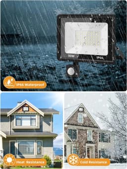 LED Floodlight PIR Motion Sensor Outdoor Light 20W 30W 50W 100W  200W AC220V Waterproof Outdoor Projector Spotlight For Garden