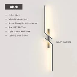 LED Wall Light Modern Minimalist Strip Lighting for Bedroom Bedside Living Room TV Backlight Sofa Decor Wall Sconce Ambient Lamp