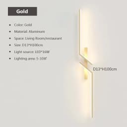 LED Wall Light Modern Minimalist Strip Lighting for Bedroom Bedside Living Room TV Backlight Sofa Decor Wall Sconce Ambient Lamp