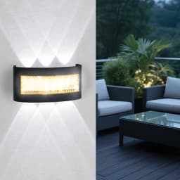 Modern LED Wall Lights for Indoor and Outdoor Use with Up and Down Lights for Living Rooms Corridors Bedrooms and Home Decor