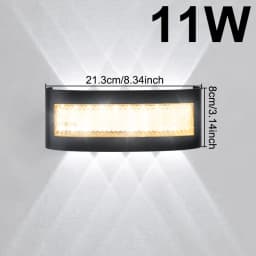 Modern LED Wall Lights for Indoor and Outdoor Use with Up and Down Lights for Living Rooms Corridors Bedrooms and Home Decor