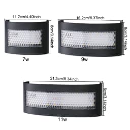 Modern LED Wall Lights for Indoor and Outdoor Use with Up and Down Lights for Living Rooms Corridors Bedrooms and Home Decor