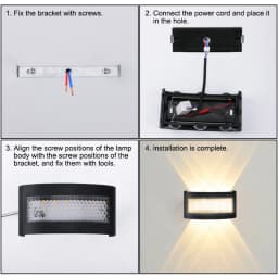 Modern LED Wall Lights for Indoor and Outdoor Use with Up and Down Lights for Living Rooms Corridors Bedrooms and Home Decor