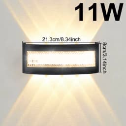 Modern LED Wall Lights for Indoor and Outdoor Use with Up and Down Lights for Living Rooms Corridors Bedrooms and Home Decor