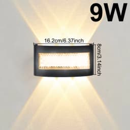 Modern LED Wall Lights for Indoor and Outdoor Use with Up and Down Lights for Living Rooms Corridors Bedrooms and Home Decor