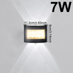 Modern LED Wall Lights for Indoor and Outdoor Use with Up and Down Lights for Living Rooms Corridors Bedrooms and Home Decor