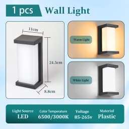 Wall Lamp LED Light 25W 85-265V Waterproof Warm White Cold White Outdoor Lighting Decoration Outside For Home Exterior