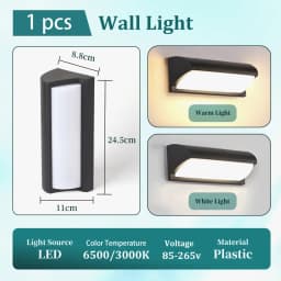 Wall Lamp LED Light 25W 85-265V Waterproof Warm White Cold White Outdoor Lighting Decoration Outside For Home Exterior