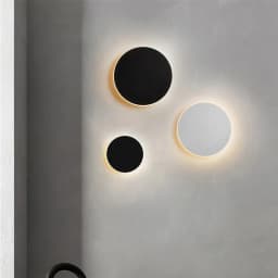 Nordic Minimalist Round LED Wall Light, Modern Villa Sconce, Stylish Decor for Corridor, Entrance, Porch, Bedroom Outdoor Home