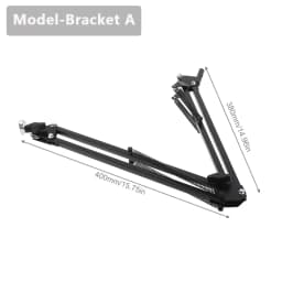 Universal Flexible Arm Table Mount Clamp Bracket Clip Holder Overhead Tripod Mount Clamp for Lamp/ Microphone/ Live Streaming