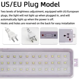 LED Emergency Light, European and American Regulations, Type-C USB Port Rechargeable Multifunctional Camping Light