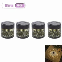 1/4pcs Solar Mandala Sunflower Outdoor Wall Light Waterproof Garden Decorative Lamp for Yard Courtyard Fence Decor