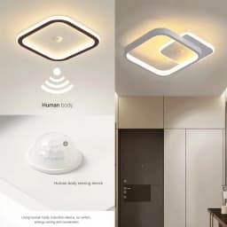 Modern LED Ceiling Light Chandelier Smart Ceiling Lamp with Motion Sensor for Stair Corridor Hallway Entrance Lighting Fixture