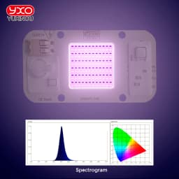 YXO Hydroponice AC 220V 20w 30w 50w Dob Cob LED Grow Light Chip Full Spectrum 380nm-780nm For Indoor Plant Seedling Grow Flower
