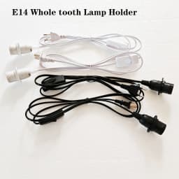 E14 Lamp Holder 1.8m EU/US/AU/UK Plug Power Cord Lamp Base Socket LED Pendant Light Head With 303 Switch Extent Cable