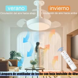 Modern Ceiling Fan (With Lighting) Silent LED Dimmable Ceiling Fan (With Remote Control) for Bedroom Study Dining Room