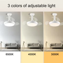 Modern Ceiling Fan (With Lighting) Silent LED Dimmable Ceiling Fan (With Remote Control) for Bedroom Study Dining Room