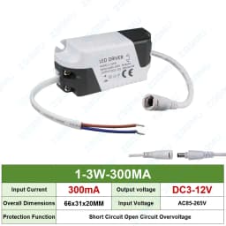 LED Driver 8-12W 12-18W 18-24W 25-36W 50W Constant Current 300MA 600MA 900MA 1200MA For DIY Power Supply Lighting Transformer