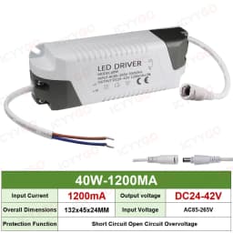 LED Driver 8-12W 12-18W 18-24W 25-36W 50W Constant Current 300MA 600MA 900MA 1200MA For DIY Power Supply Lighting Transformer