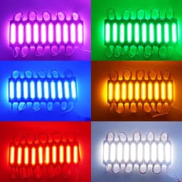 20pcs/lot 6LED Injection with Lens COB LED Module Waterproof LED Back Light Backlight for Sign Channel Letter DC12V 24V 2W IP68