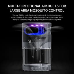 Upgraded Mosquito Killer Lamp, Bionic Purple Light & Temperature Simulation,Strong Suction,USB Powered,Quiet & Safe for Home Use