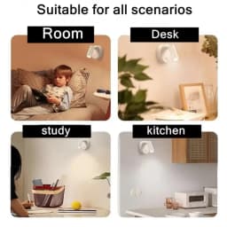 Rechargeable LED Spotlight Touch Dimmable 5V USB Bedside Lamp With Touch Switch Downlight Living Room Kitchen Indoor Decoration