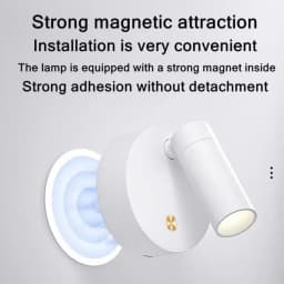 Rechargeable LED Spotlight Touch Dimmable 5V USB Bedside Lamp With Touch Switch Downlight Living Room Kitchen Indoor Decoration