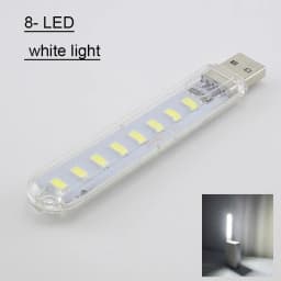 1PC Portable Mini 3/8/10/20/24 LED 5V USB DC Warm White Lamp Book Reading FLashlight Night Light Lighting for Lighting Computer