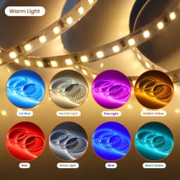 5m 10m 20m 50m Led Strip Light Waterproof IP44 220V 230V SMD 2835 120LED Flexible Led Ribbon Tape Lamp 9 Colors Home Decoration