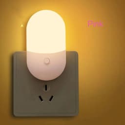 EU/US Plug Night Lights LED Bedside Lamp AC220V Bedroom Living Room Baby Feeding Room Corridor WC Lighting Mini Cute Night Lamp
