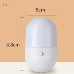 EU/US Plug Night Lights LED Bedside Lamp AC220V Bedroom Living Room Baby Feeding Room Corridor WC Lighting Mini Cute Night Lamp