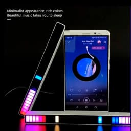RGB LED Strip Light Music Sound Control Pickup Rhythm Ambient Lamp Atmosphere Night Lights For Bar Car Room TV Gaming Decoration