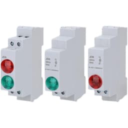 DIN rail Signal light LED Power indicator light Mount Signal Light DC AC220v 24v green red Start stop work indication JD9