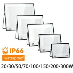LED Flood Light Spotlight AC220V 110V 10-300W IP66 Waterproof For Outdoor Wall Garden Wall Flood Lights LED Projector