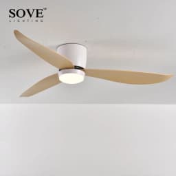 SOVE Modern Led Ceiling Fan Kitchen Living Room Dining Room Household High Air Volume Remote Control Pendant Light