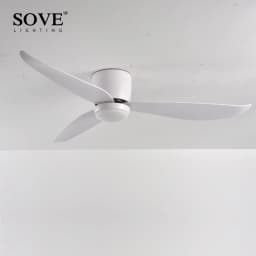 SOVE Modern Led Ceiling Fan Kitchen Living Room Dining Room Household High Air Volume Remote Control Pendant Light