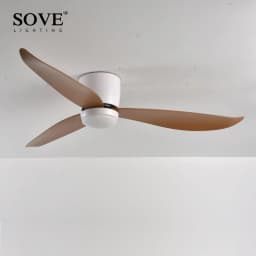 SOVE Modern Led Ceiling Fan Kitchen Living Room Dining Room Household High Air Volume Remote Control Pendant Light