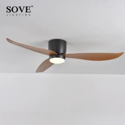 SOVE Modern Led Ceiling Fan Kitchen Living Room Dining Room Household High Air Volume Remote Control Pendant Light