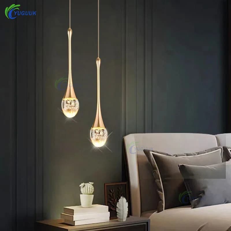 Modern Bubble Crystal Pendant Lights Indoor Hanging Lamp For Kitchen Island Dining Living Room Bar Cafe Pendant Lamp Home Decor