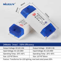 LED Lighting Transformer 100W 80W 60W 36W 24W 12W Drive Power Adapter AC/DC 12V 24V Lighting Fixture LED Light Strip