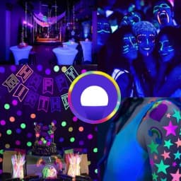 9W Led Black Light Bulb E27 UV 395nm Glow in Dark for Body Paint Club Party Neon Posters Led Blacklight 385-400nm Led Bulb Lamp