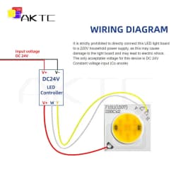 16*11mm LED COB Chip DC 24V 8W 12W BiColor Lamp Panel Warm 2700+White 6000K LED Spotlight Floodlight Downlight DIY Light Source