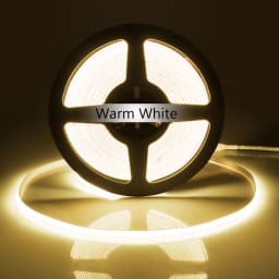 Dupont Interface COB LED Strip Light High Density Linear Lighting Flexible Tape Parallel Lamp Closet Shelves Decor Decor DC12V