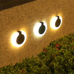 1/4 Pack Solar Outdoor Lights, LED Waterproof Atmosphere Light, Warm White Lamp, for Garden Fence Buried Lawn Porch Walkway Deco