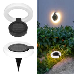 1/4 Pack Solar Outdoor Lights, LED Waterproof Atmosphere Light, Warm White Lamp, for Garden Fence Buried Lawn Porch Walkway Deco